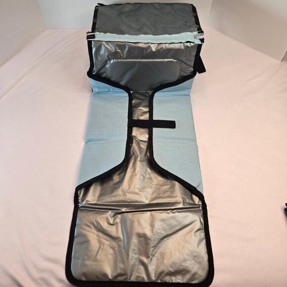 KITZEE Portable Changing Pad with Large Storage for Baby - Light Blue - Picture 8 of 11